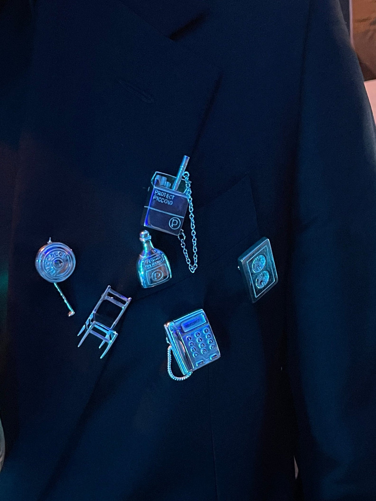 Telephone Brooch