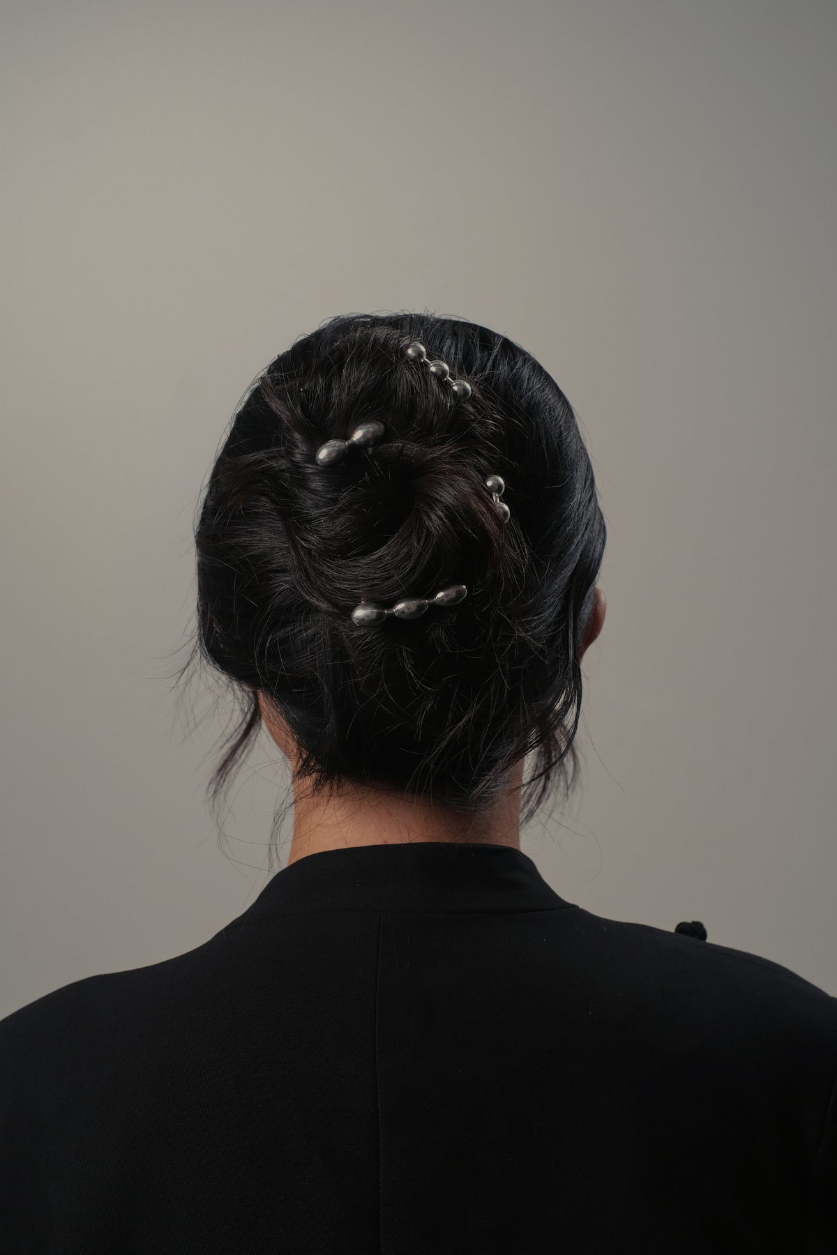Punto Hair Pin Set - Silver
