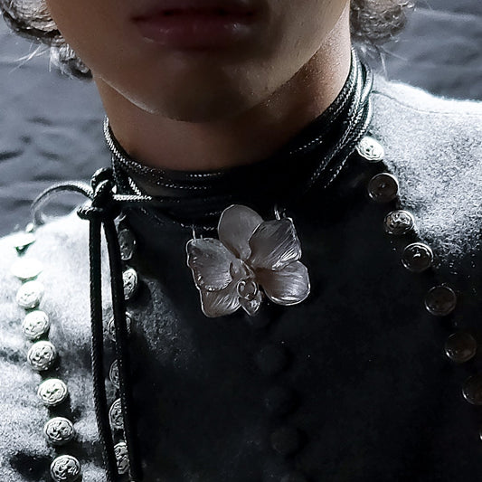 Pierced Flower Brooch