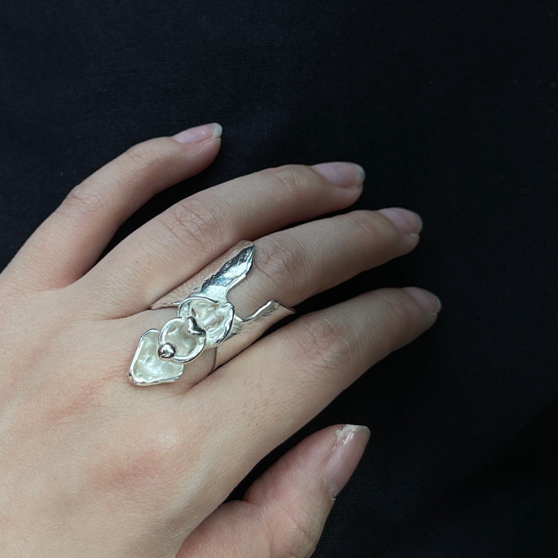 Pierced Flower Ring