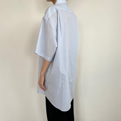 Light Blue Shirt with Pomfret Fish