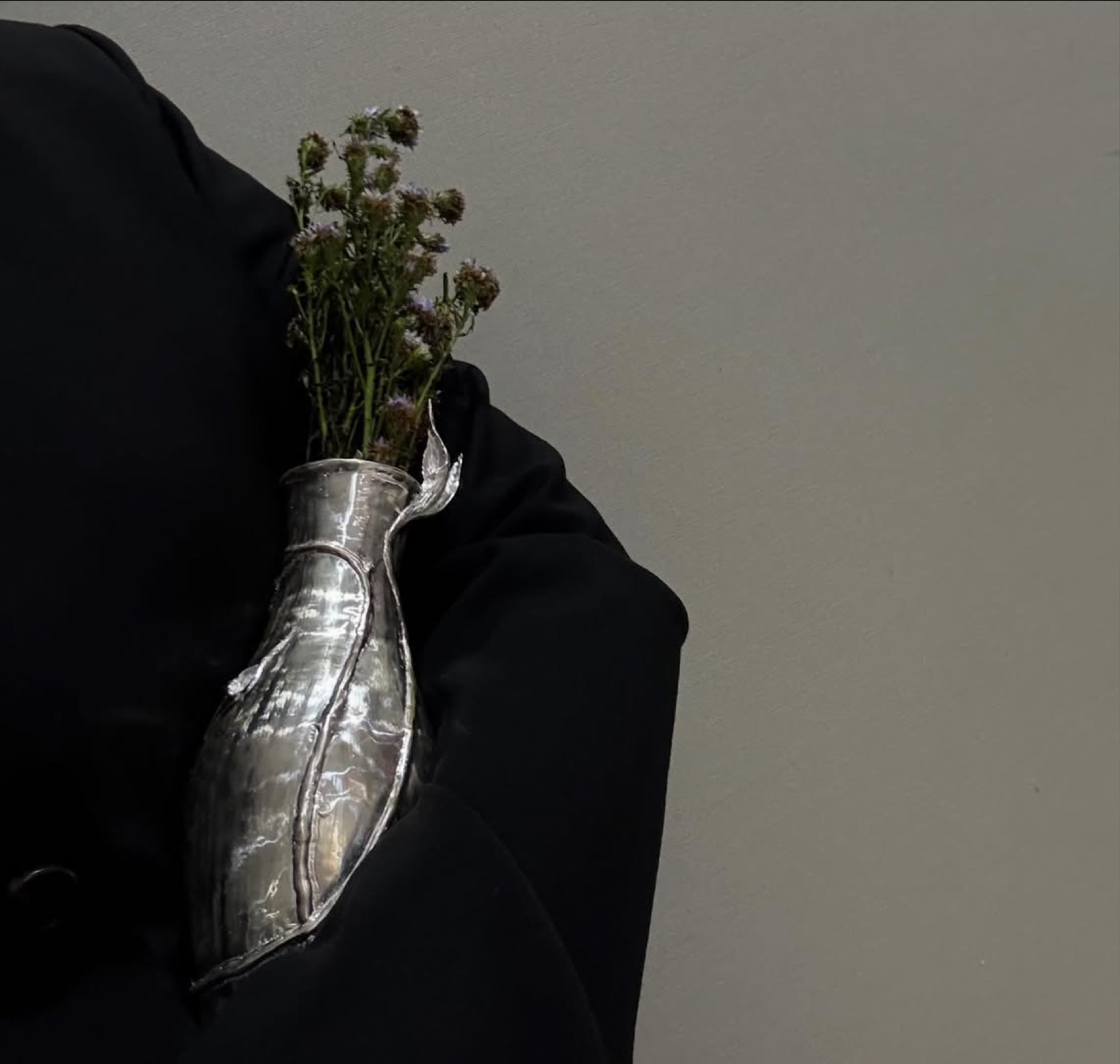 Bespoke silver floral piece